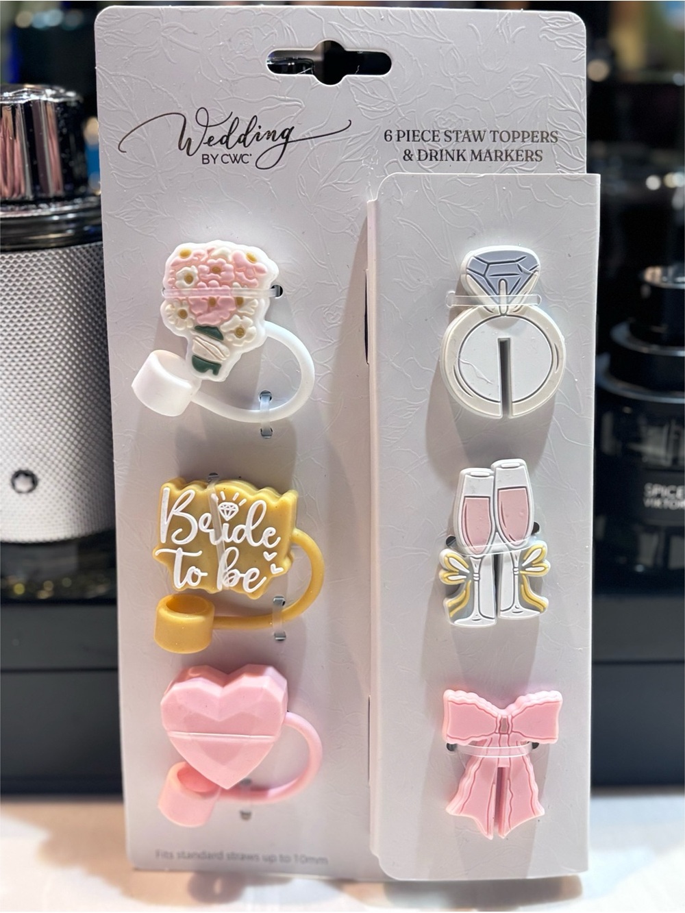 Stanley Starbucks Wedding Straw Toppers Drink Markers